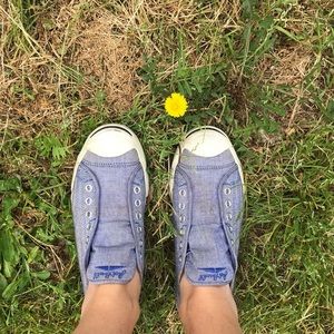 Purple slip on converse